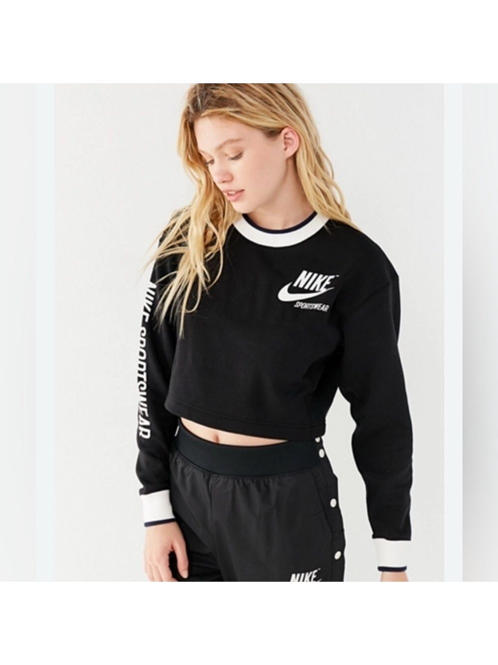 Nike Sportswear Reversible Cropped Sweatshirt womens sz small